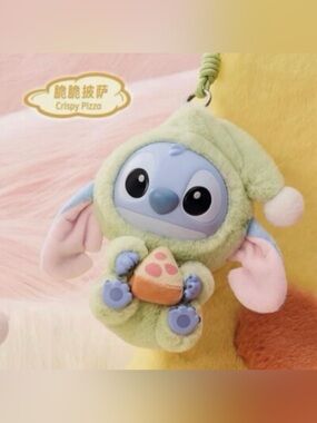 Miniso Disney Eat Something Before Sleep Stitch Confirmed Crispy Pizza Plush